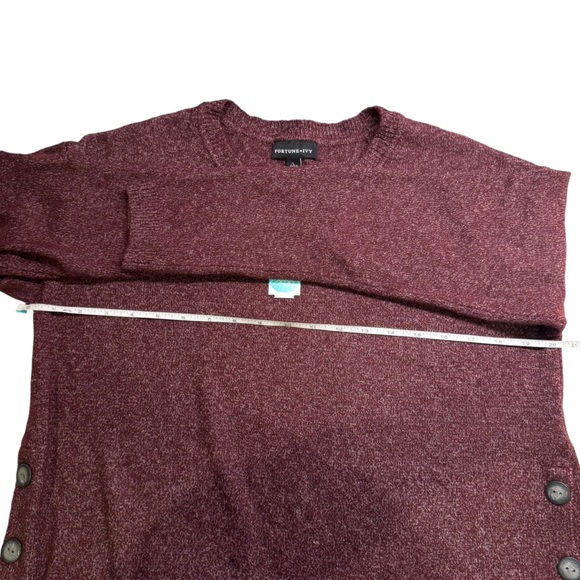 Fortune+ Ivy - Burgundy sweater - NWT - size L - Picture 8 of 8